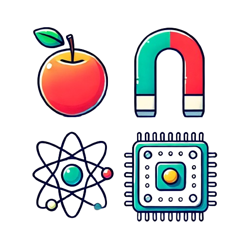 Jablko, Magnet, Atom, Procesor